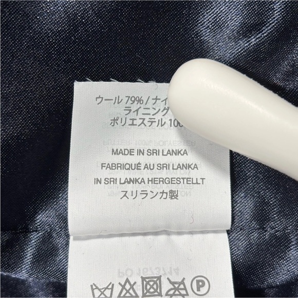 J.CREW Stadium Cloth Nello Gori Peacoat Women's Size 00 Red Wool Double Breasted - Picture 11 of 13